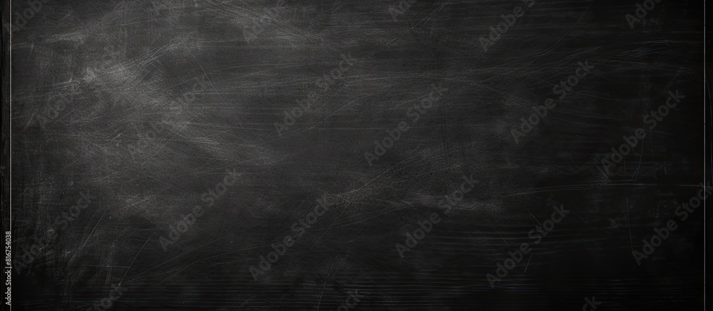 Poster an image of a black chalkboard with scratches in the background. copyspace image