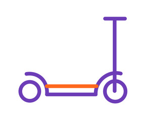 Urban Scooter Icon Flat Design