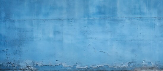 Fototapeta premium background of blue mortar wall texture. copy space available