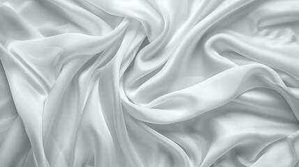 Obraz premium White Satin Silk Texture Background: Abstract Luxury White Fabric. White background for text.