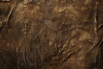 High resolution detailed brown cracked earth texture background with natural rugged surface in vintage grunge style. Perfect for eco environmental design