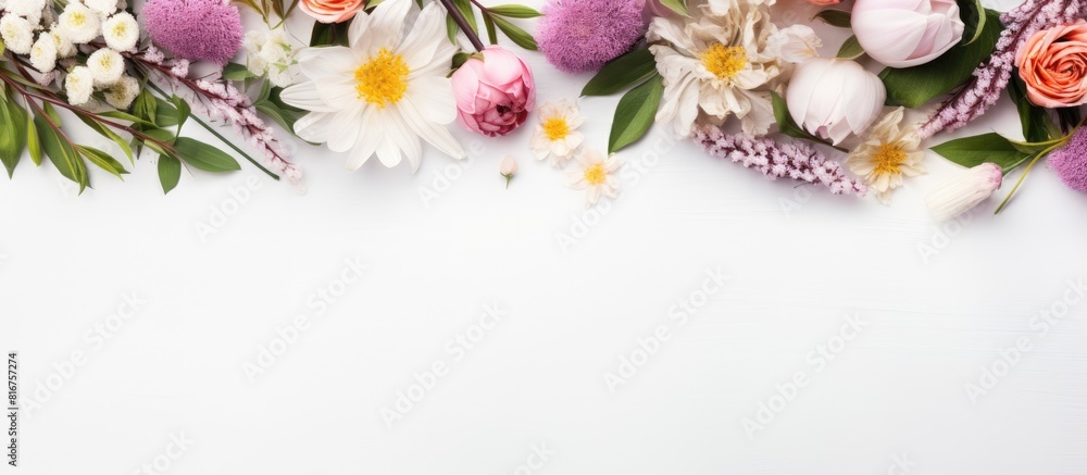 Poster mockup card with plants invitation card with envelope and details mockup with postcard and flowers o