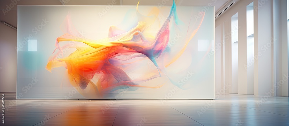 Poster blurred image creative studio photo with copy space