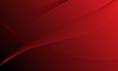 red lines wave curves with smooth gradient abstract background