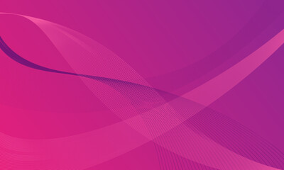 pink violet lines wave curves on smooth gradient abstract background