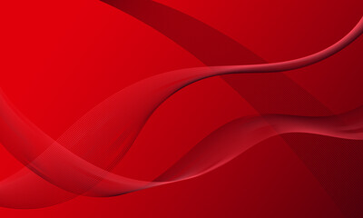 red business lines wave curves gradient abstract background