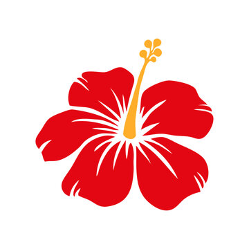 recommend clip art: Logo vacaciones en Hawái. Silueta de flor de hibisco