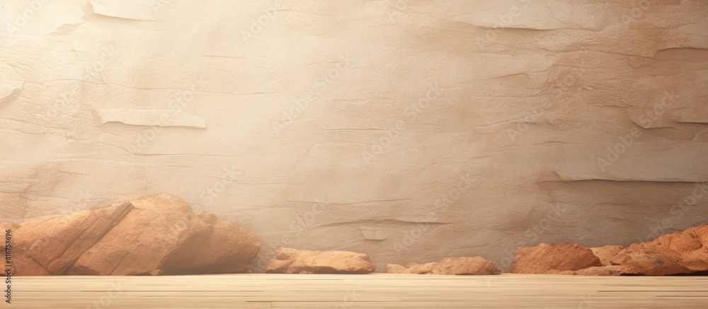 Poster sand stone background included free copy space for product or advertise wording design
