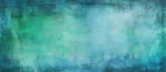 Obraz premium Abstract blue green background texture concrete or plaster hand made wall Copy space for text