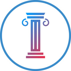 Vector Design Pillar Icon Style