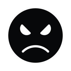 Have a look at this amazing icon of angry emoji, premium vector