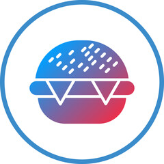 Vector Design Burger Icon Style
