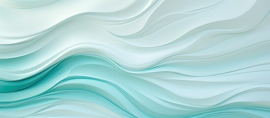 turquoise and cream colored background. copy space available