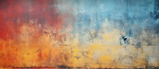 Abstract colorful grunge wall isolated as a background and texture. copy space available