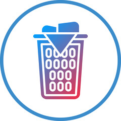 Vector Design Laundry Basket Icon Style