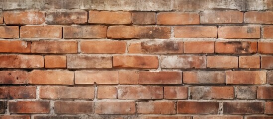 Obraz premium Close up surface and details of an old brick texture background. copy space available