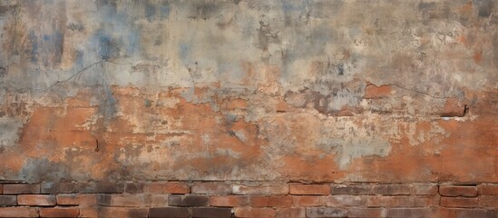 Old grunge brick wall background. copy space available