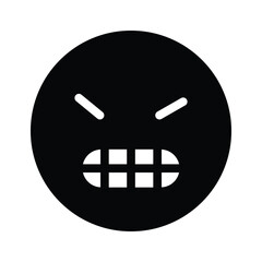 Have a look at this amazing icon of angry emoji, premium vector