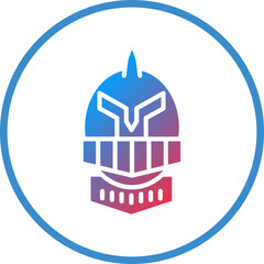 Obraz premium Vector Design Knight Icon Style