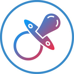 Vector Design Pacifier Icon Style