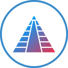 Vector Design Pyramid Icon Style