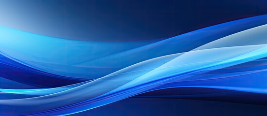 Obraz premium Blurred blue abstract background. copy space available