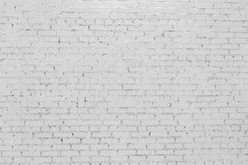 white brick wall, the brick wall is painted white
