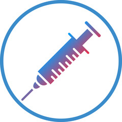 Vector Design Syringe Icon Style