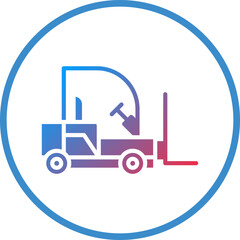 Vector Design Forklift Icon Style