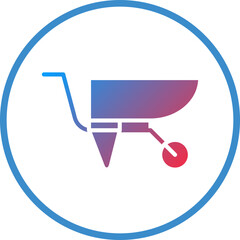 Vector Design Wheelbarrow Icon Style