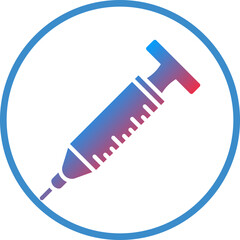 Vector Design Syringe Icon Style