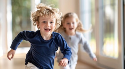 A Cheerful Sibling Chase Game
