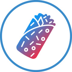 Vector Design Burrito Icon Style