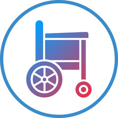 Vector Design Wheelchair Icon Style