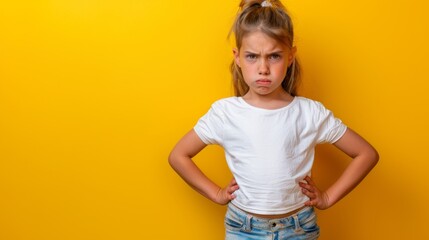 A Young Girl's Defiant Stance