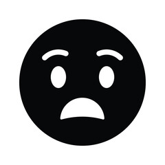 Scared emoji vector design, premium icon easy to use and download