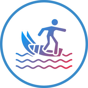 recommend clip art: Vector Design Person Surfing Icon Style