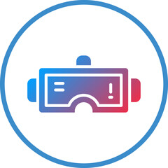 Vector Design VR Glasses Icon Style