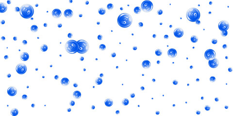 Magnesium round capsules scattered randomly.