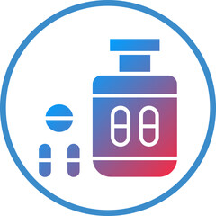 Vector Design Antidepressant Icon Style