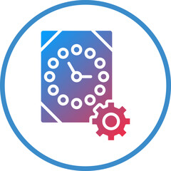 Vector Design Time Management Icon Style