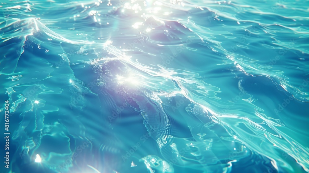 Poster the surface overlay background is based on an abstract water wave pattern with a reflection effect. 