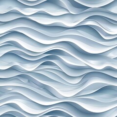 Fototapeta premium Serene Blue Wavy Abstract Background Design