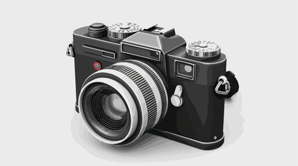 Camera icon symbol isolated on white background Vector