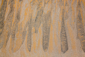 Vibrant sand patterns in Taklamakan Desert, China