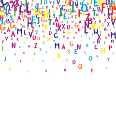 Concept of school background. Colorful childish