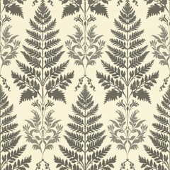 Elegant Vintage Botanical Wallpaper Pattern Design