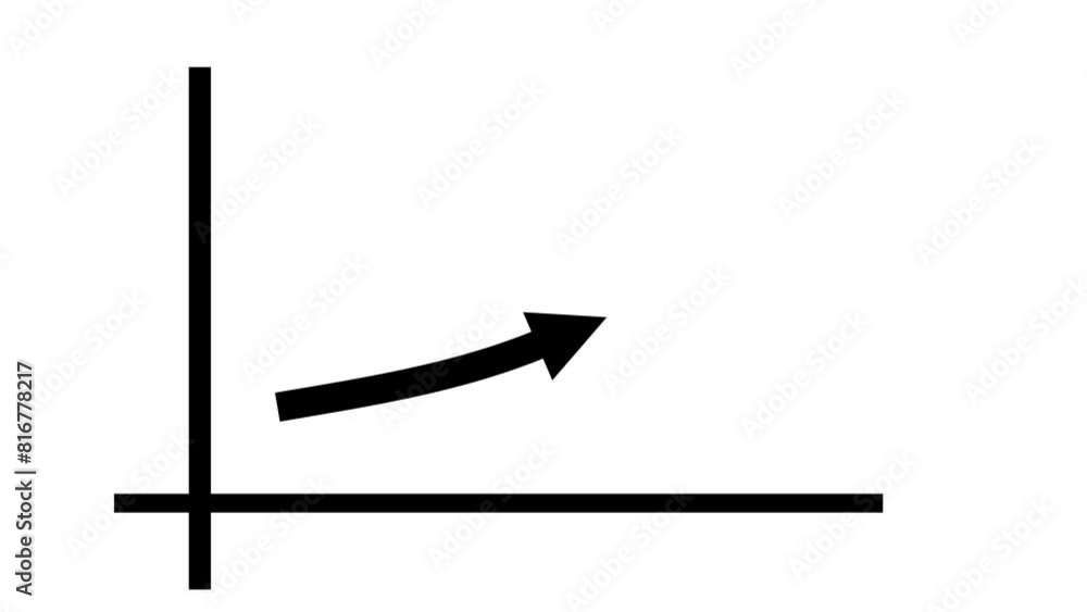 Aufkleber success business growth graph animation. animated graph growth chart. business growth presentation a