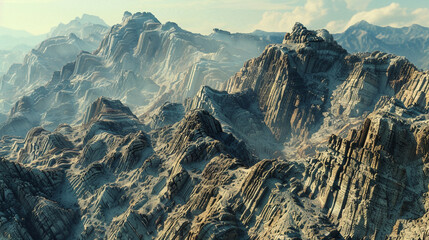 Rocky Mountain Terrain Texture A textured surface of rocky mountain terrain with rugged cliffs and...