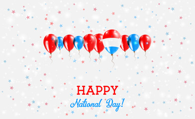 Luxembourg Independence Day Sparkling Patriotic